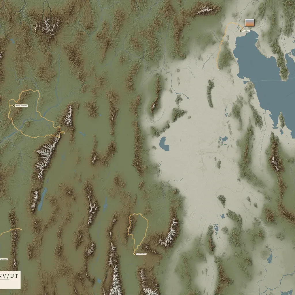 Elko to Bonneville, as a relief coin.