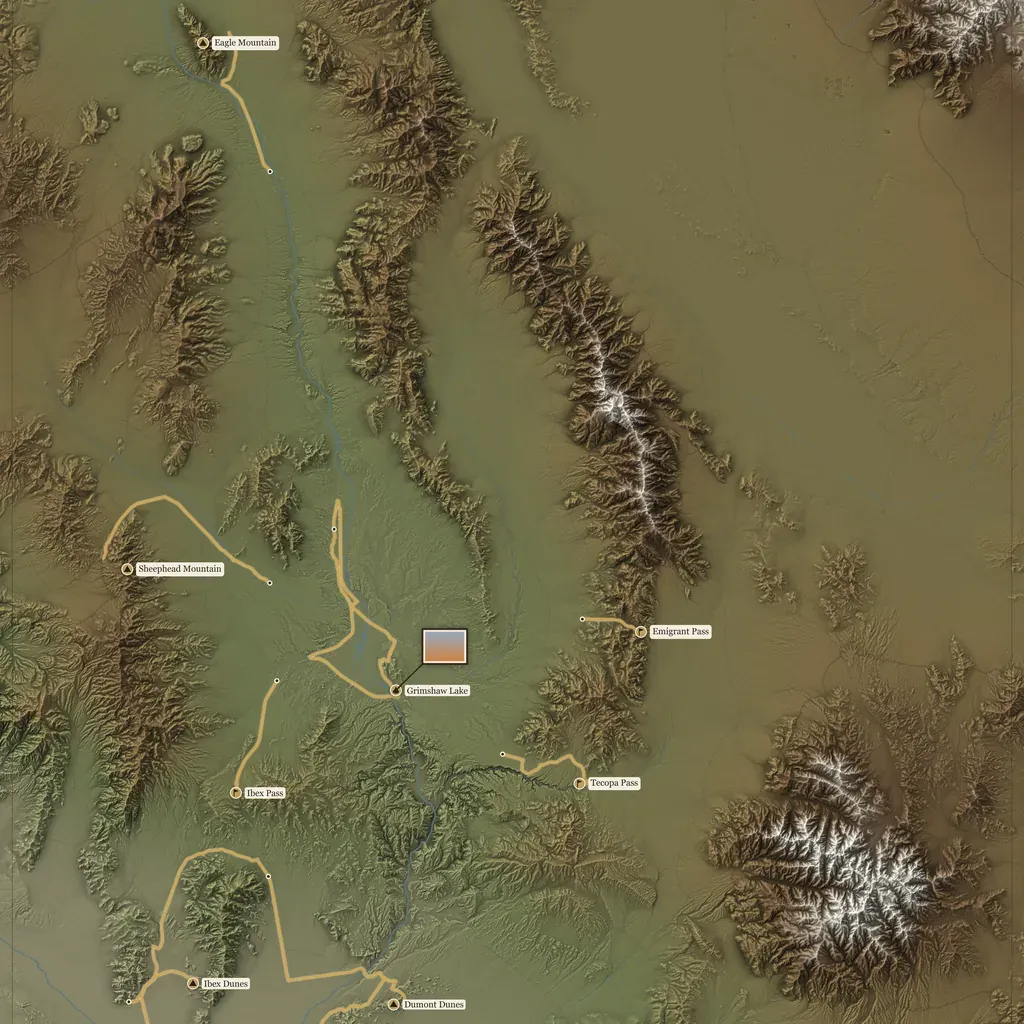 Tecopa, California, as a relief coin.